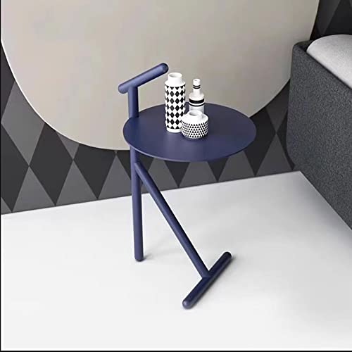 Petite basse table en métal bleu stable et durable pour canapé - 3