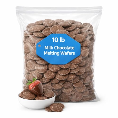 Milk Chocolate Melting Wafers, 10 lb Bulk, Premium Cocoa Lite for Baking image 3