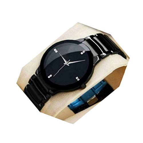 Acnos® Premium Black Dial Slim Line Full Black Strap Analogue Watches for Men Pack of - 1 (B0838DPJ1Z) Amazon Price History, Amazon Price Tracker