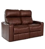  Zinea Kinosessel Baron - 2 Sitzer Loveseat - Premiumleder, elektrisch verstellbar, LED Becherhalter, Ambientebeleuchtung, Kinosofa, Kinositz - sofort lieferbar
