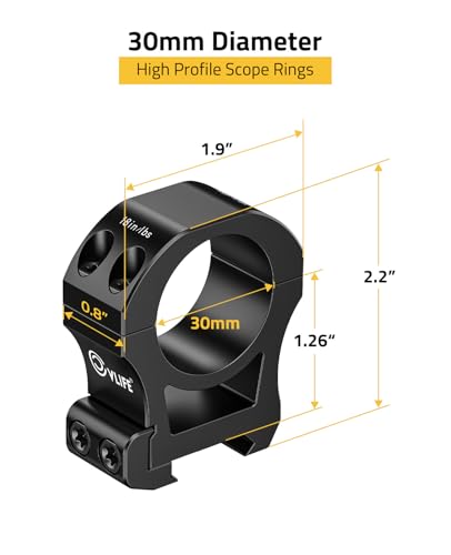 Image of CVLIFE Precision Scope Rings Mount - Compatible with Picatinny Rails and More - 2 Pieces