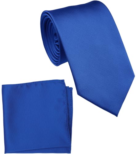 Image of Classic Tie and Pocket Square Set for Men, 3.2-Inch Standard Width