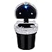 eing Car Ashtray Portable Bling Cigarette Smokeless Cylinder Cup Holder with Blue LED Light Indicator,Car Accessories for Women,Ideal for Car,Home and Office,Black