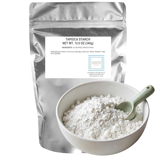 Tapioca Starch, 12 Ounce Bulk Bag, Hampton Distribution