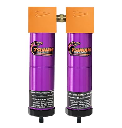 120 CFM, Tsunami 3/4" NPT Industrial Combination Water Separator Particulate Filter & Air Pressure Regulator