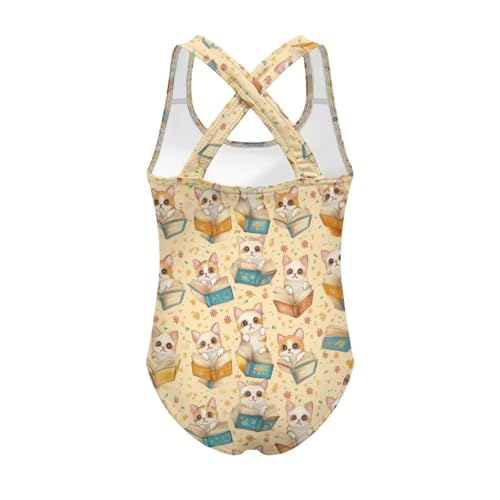 Image of Girls One-Piece Swimsuit for Swimming Lessons Beach Volleyball Pool Party Outdoor Training Quick Dry