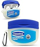 Meyaar Compatible for AirPods Pro 2nd Generation Case Cover with Keychain, Soft Silicone Skin Case Cover Full Protective (Only Silicone Cover) (Vase-line)