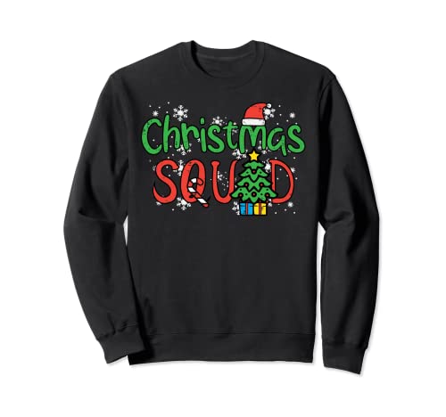 Christmas Squad Family Xmas Crew Hombres Mujeres Niños Niñas Niños Sudadera