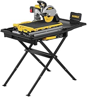 DEWALT Wet Tile Saw with Stand, High Capacity, 10-Inch (D36000S)