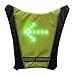 LIOOBO Gilet da Sella da Ciclismo a LED Telecomando Indicatore di direzione dell'indicatore di direzione a LED Accensione della Luce della Borsa da Sella da Ciclismo (Giallo-Verde) Accessori Sportivi