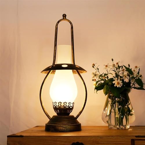 Cepillo De Cobre Luces De Escritorio Campo Retro Industrial Lámpara De Mesa De Hierro Lámpara De Escritorio, E27 Nostálgico V-intage Luces,para Loft Restaurante