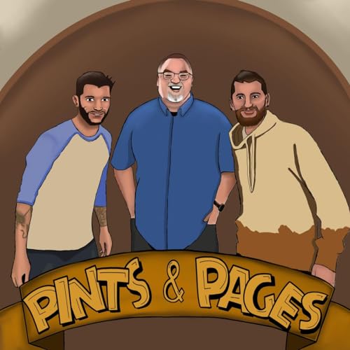 Pints and Pages Podcast Por Savini Comics arte de portada