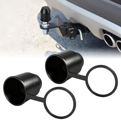 VBGURR 2 Pcs Trailer Hitch Ball Cover 50mm Rubber Tow Bar Ball Cap Set
