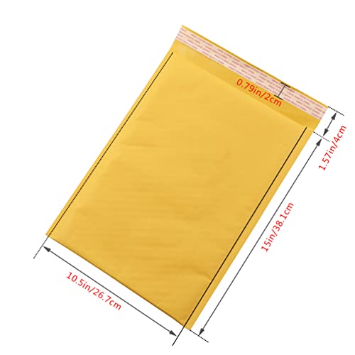 VILLFUL 25 Peças Envelope Kraft Bolha Envelope Kraft Bolha Mailers Envelope Acolchoado O Forro De Bo