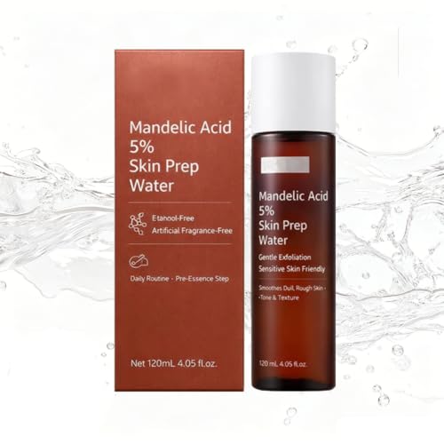 Image of 5% Mandelic Acid Skin Prep Water, Gentle Exfoliating Facial Toner, Oil Control Essence Water for Oily, Combination & Sensitive Skin, Refines Pores & Smooths Rough Texture 120ml