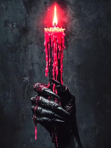 5D Diamond Painting Kit Completo Mano Pintura de Diamante Adultos, Vela Bordado Punto de Cruz Dibujos con Diamantes, Cristal Diamond Art Manualidades Adultos para Hogar Decor Regalos 20 x 30 cm C-2182