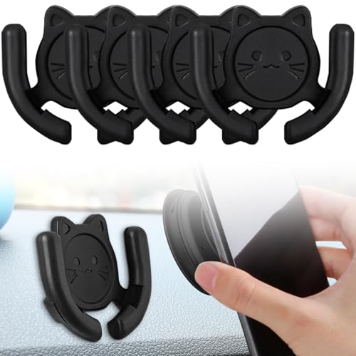 HOMEFOX Multi-Surface Holder Car Mount 4 Pack Compatible for Popsocket Grip Holder for Pop Socket...