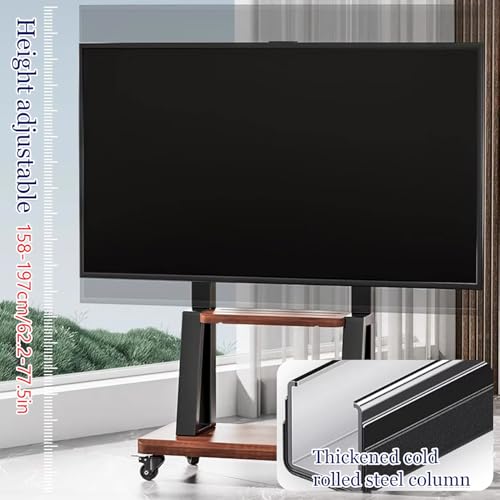 Soporte Móvil para TV con Ruedas y Estantes miniatura 2