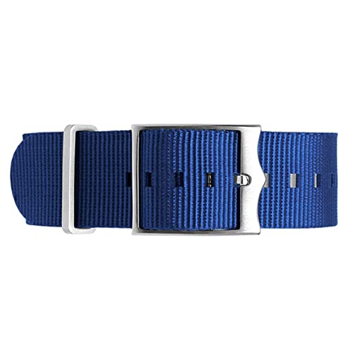 Bracelet montre nylon militaire 22mm anti-transpiration pour Tudor bleu