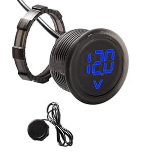 VooGenzek DC 5-100V Digital Voltmeter Blau