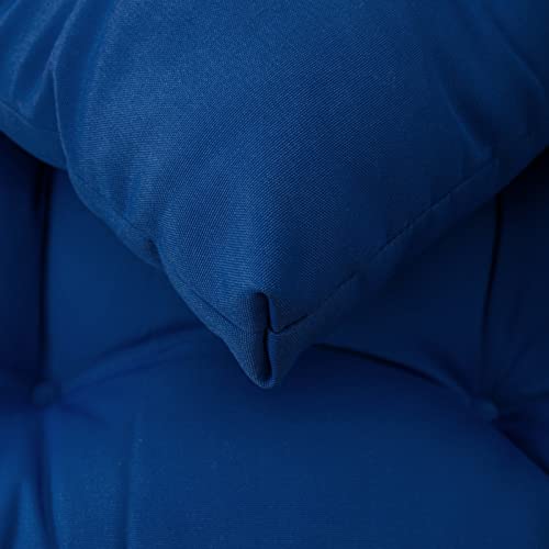 Image of QILLOWAY Indoor /Outdoor Square Seat Patio Cushion - 19-Inches,Pack of 4 (Royal Blue)