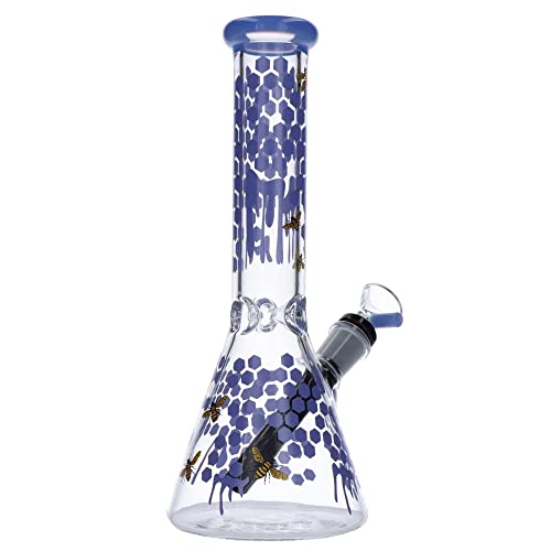 ParaCity Glasscity Honeycomb Beaker Base Ice Bong | 10 Zoll Hookah Glaspfeife – Bild 4