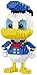 RSVT Mickey Mouse Et Donald Canard Caractoon Personnage Bâtiment Micro Brique Jouets pour Cadeau De Noël,C