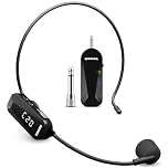 TONOR Microfono Wireless ad Archetto UHF, Ricaricabile Microfoni Senza Fili con 20 Canali, Archetto e Palmare 2-in-1, 6.5H Autonomia, per Amplificatore Vocale, Fitness, Insegnamento, Tour, Sistema PA