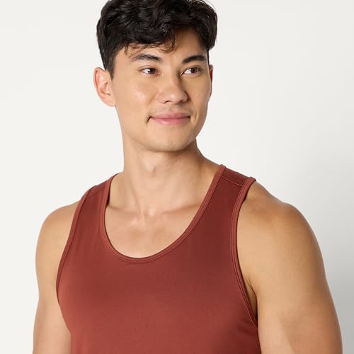 Image of Amazon Essentials Men's Quick Dry Tech Stretch Active Sleeveless Gym Tank Top Workout Shirt