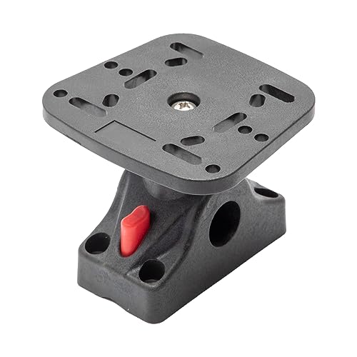 Image of Extreme Max 3006.8664 Universal Fish Finder Head Unit Boat /Fishing Rod Holder Mount with Fixed Bracket (Square Mount)