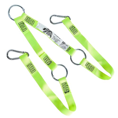 BearTOOLS Hi-Vis Ladder Yoke - Connector Ladder Straps for Safety | Cam Lock Connector, Stabiliser for Work Ladders - Avoid Slips & Accidents When Working At Height