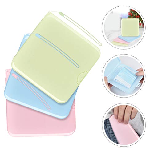 Hemoton 3 Caixas de Armazenamento Com Tampa Ã  Prova de Poeira E Recipientes de Encaixe Plano Com Co