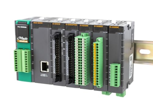 Image of Compact PLC Controller, 8 Digital Inputs, 6 Relay Outputs, Ethernet and Serial Communication, Maple Systems, PLC-ES0806R
