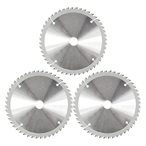 CEHJZQRPL 3 hojas de sierra circular de carburo de 160 mm, disco de corte de 48 dientes, herramienta de carpintería de corte rápido