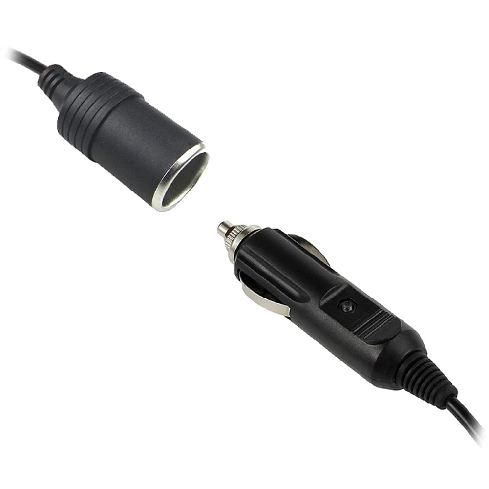 Cavo Prolunga Accendisigari Auto 2 Metri 12/24V - Presa Universale 5A Con Fusibile, Per Frigo, Navigatore, Aspirapolvere - 5