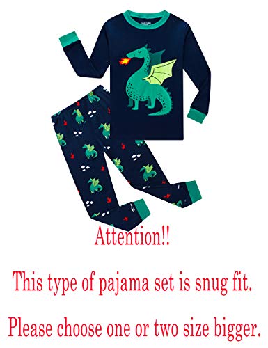 Image of Family Feeling Kids & Toddler Boys Pajamas 2 Piece Pjs Set 100% Cotton Sleepwear