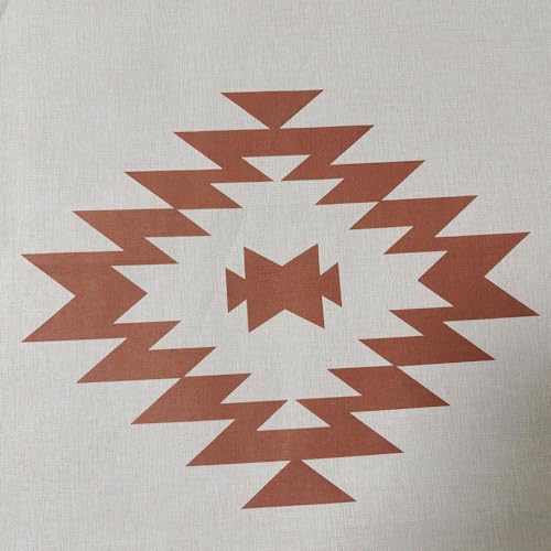 Jimuzi Southwest Linen Shower Curtain Aztec Geometric Stripes Fabric Shower Curtain Set With Hooks thumb #3