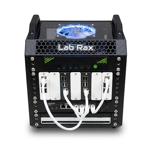 Image of VIKSON INTERNATIONAL10-Inch AI Modular Desktop Server Rack 5U - Miniature Network Equipment Enclosure for Servers, Mini Switches, and Homelab IT Gear - 120mm Fan Compatible for Docker, Homeassistant