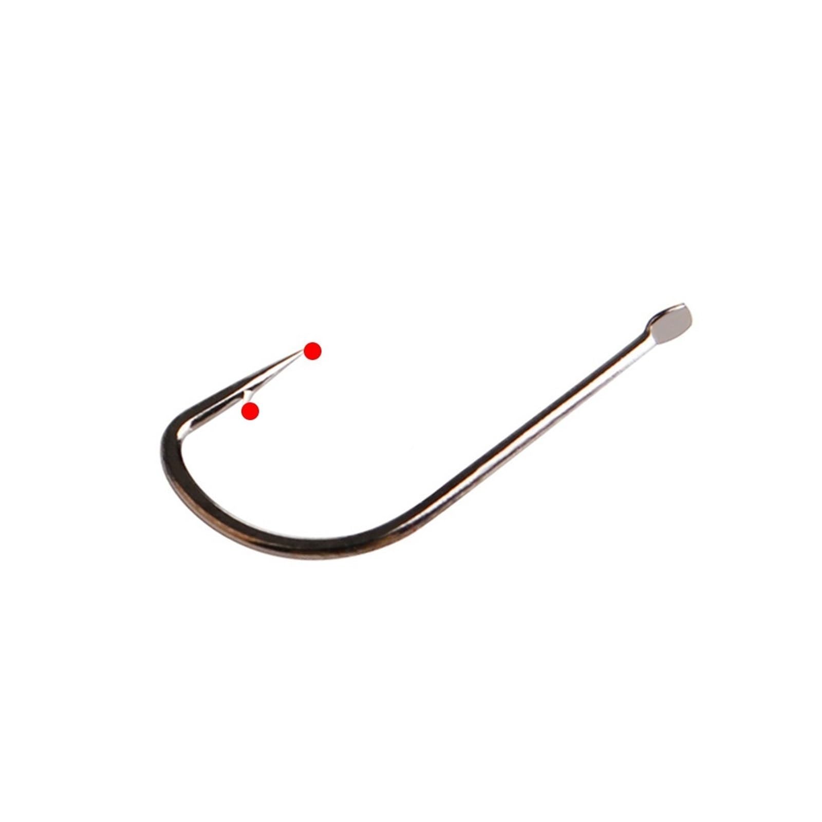 Crochet de pêche, Hameçons de pêche, hameçons de pêche SODE en Acier à Haute teneur en Carbone 5#-10# Crochet barbelé Pointu Plat pêche à la Carpe Crochet coupé Marin matériel Pesca 5 Paquets (Colo