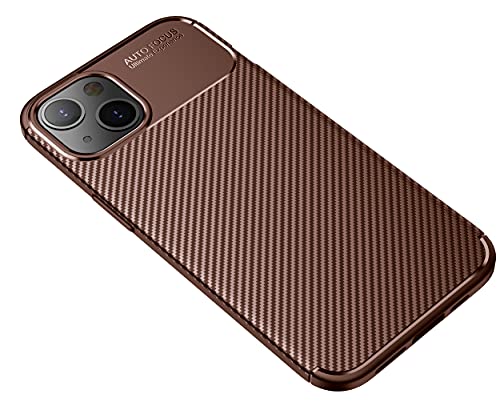 Cruzerlite Coque pour iPhone 13 Texture Fibre de Carbone Anti-rayures Absorption des Chocs Coque pour iPhone 13 (6,1") (Noir Carbone) Cover