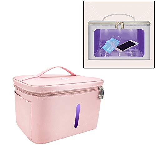 Desinfectante de luz UV bolsa, Uvc Limpiador de desinfección de la lámpara, llevada ultravioleta Esterilización caja, hogar plegable portátil Esterilización Rectángulos, elimina el 99,9% de las bacter