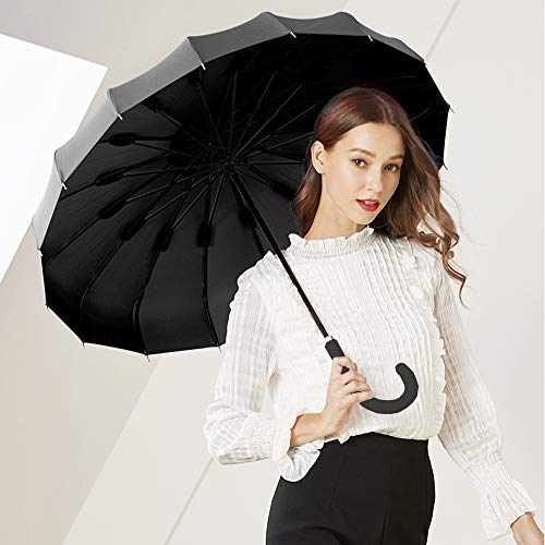 Kung Fu Smith Vintage Black Parasol Umbrella, Victorian UV Protection Rain Umbrella Parasol for Women and Girls