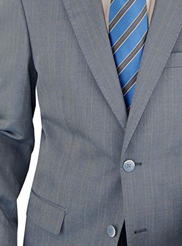 DTI BB Signature Italian Men's 3 Piece Wool Suit Set Jacket Pant Extra Trousers4