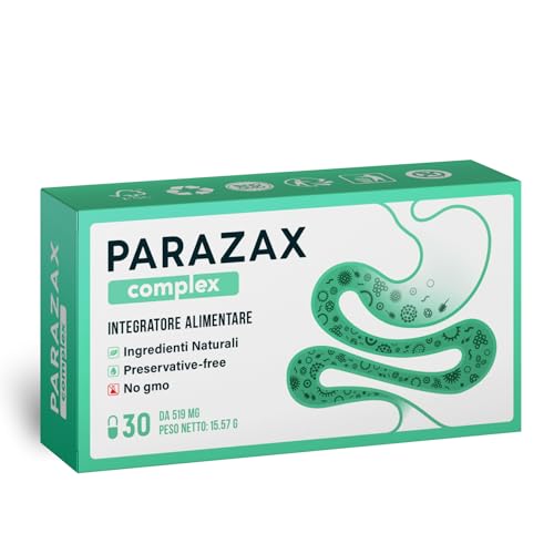 Kapseln PARAZAX COMPLEX | zur Verbesserung der Funktion des Immunsystems | mit Bibhitaki 220mg Mariendistel 90mg Papayablätter 90mg und 8 weitere natürliche Inhaltsstoffe | 30 Kapseln