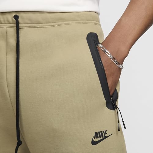 Nike Tech Men's Fleece Open-Hem Pants (HJ6533-276, Neutral Olive/Black)4