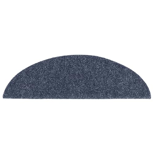 Alfombrillas para escalones de fieltro azul ideales para escaleras de madera en casas familiares 4