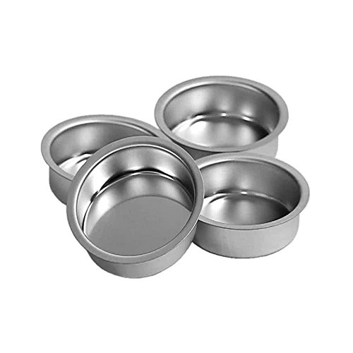 Teelichthalter silbern Ø 40mm / 18mm tief - Teelicht Tülle für...