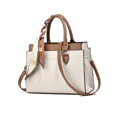 Sac fourre tout femme pour le bureau et sorties en PU cuir beige
