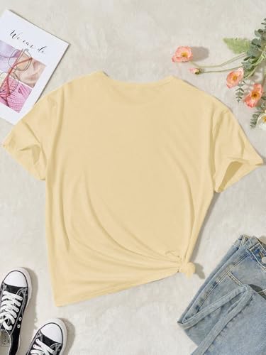 Image of SweatyRocks Girl's Cute Cats Graphic T-Shirt Short Sleeve Tees Casual Summer Tops