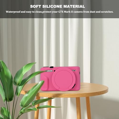 Funda silicona ultrafina para Canon G7X Mark II roja rosa - Fernando Cortés Funda silicona ultrafina para Canon G7X Mark II roja rosa - Fernando Cortés